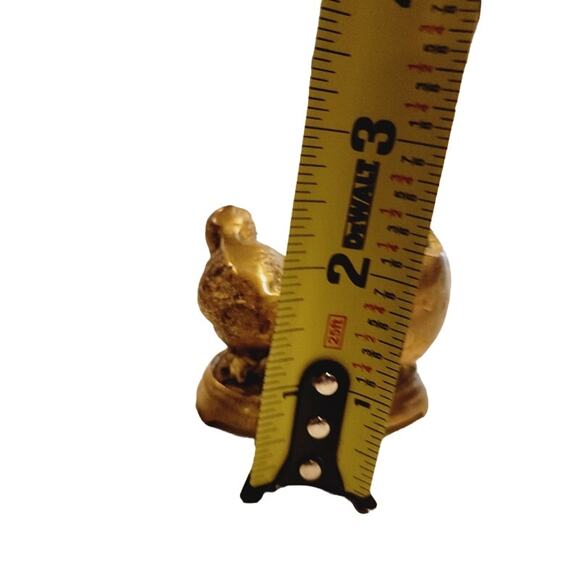 Brass Toothpick Holder Just Picked Out Embossed Stamp - Picture 7 of 7